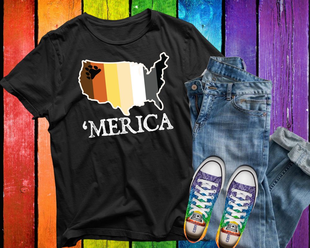 Bear Brotherhood Merica 4th Of July LGBTQ Month Gay Rights Pride