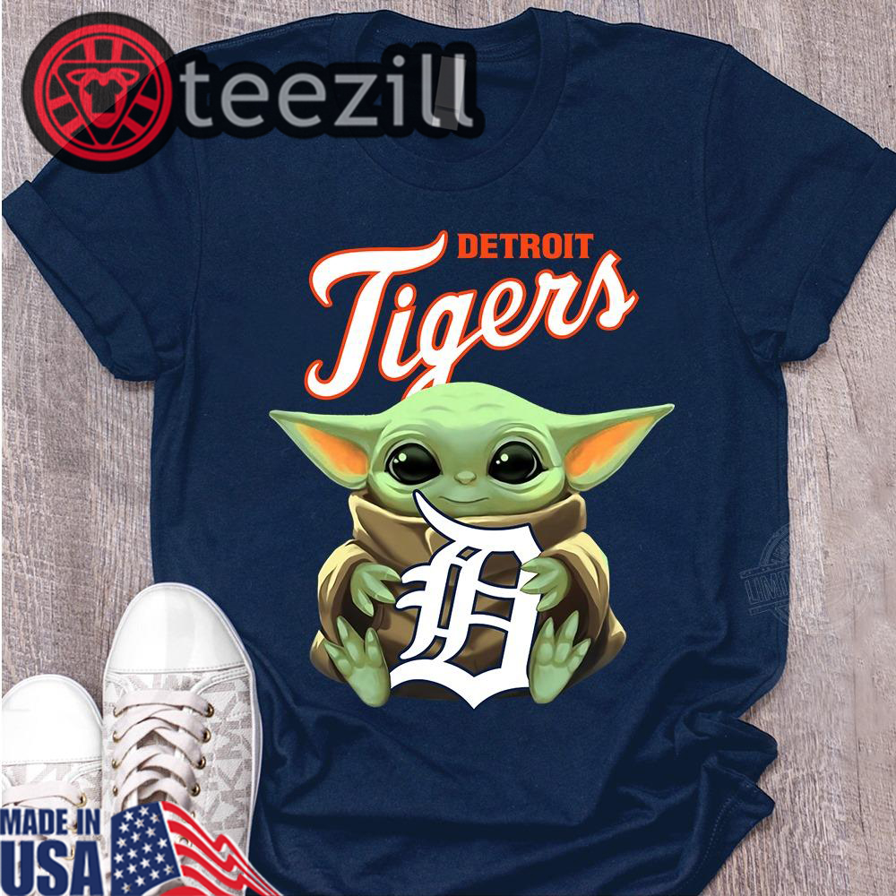 Official Baby Yoda Hug Detroit Tigets Shirt Teezill