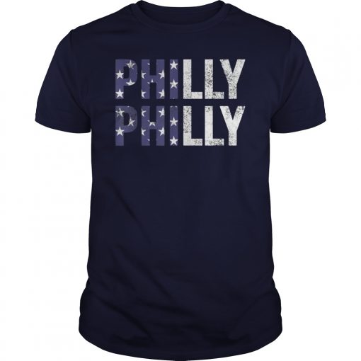 Philly USA Flag July 4th Shirt