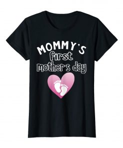 Womens My First Mother's Day 2019 Gift T-Shirt For New Moms Shirts