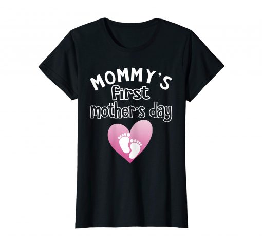 Womens My First Mother's Day 2019 Gift T-Shirt For New Moms Shirts