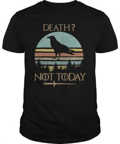 Death? Not Today Retro Vintage Raven Classic T-Shirt