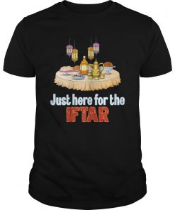 Just Here For The Iftar Funny Islamic T Shirt
