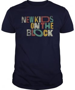 New Kids Shirt On The Block Colorful Vintage T-Shirt
