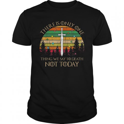 Retro Vintage Death Not Today T Shirts