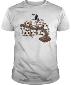 Star Wars Porgs Playing With Chewbaccas Shirt
