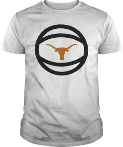 Texas Longhorns Basketball and Logo Performance Shirt Basketball Logo Tshirt
