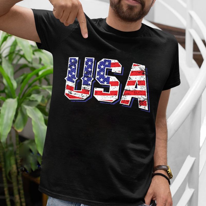 Limited Edition! USA - Retro American Flag Stars & Stripes Men's T-Shirt