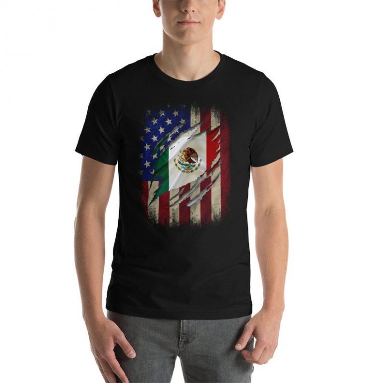 Mexican American Flag Shirt Mexican Blood inside me Mexican Family ...