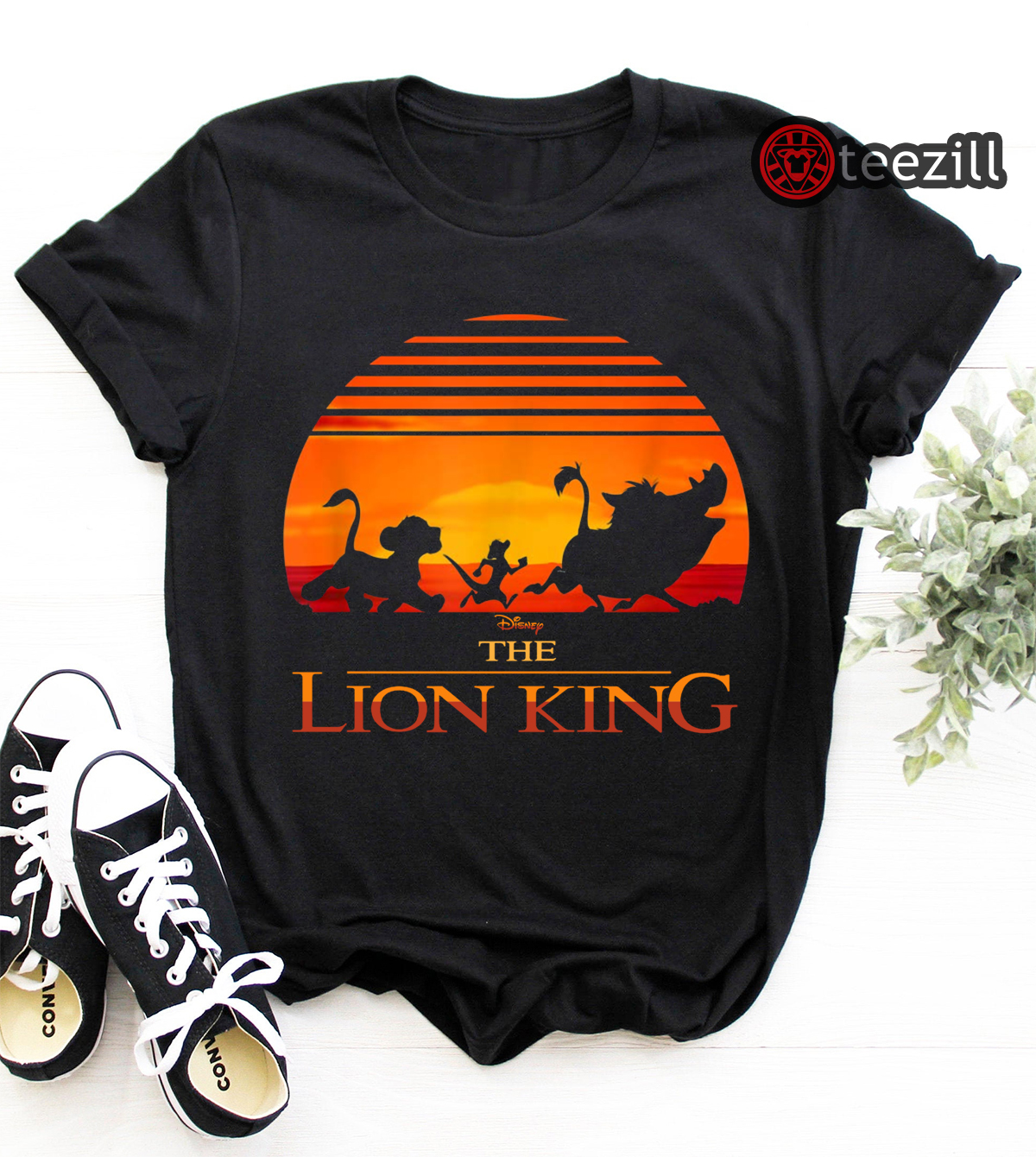 Lion King Shirt Disney Lion King Classic Sunset Squad T-Shirt - teezill