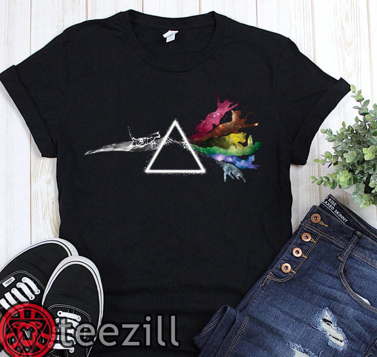 Pink Floyd Dark Side Of The Moon Cat With Sunglasses T-Shirt – Cats Love Shirt