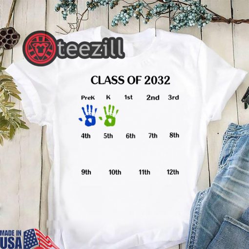 Class of 2032 grow with me shirts