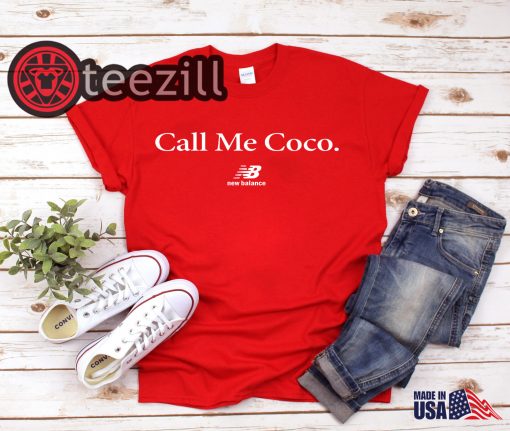 Cori Gauff Call Me Coco Red Shirt