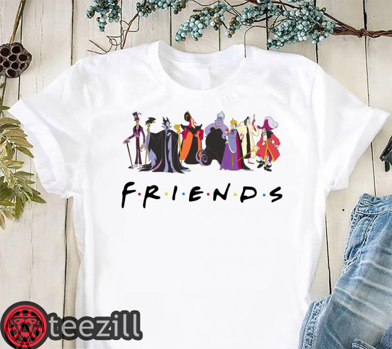 Friend Friends tv show disney villains shirt TeeZill