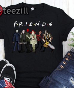 Friends horror movies characters halloween shirts