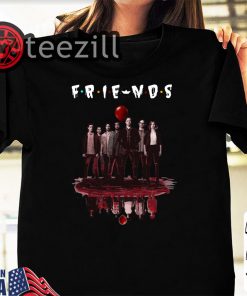 Friends tv show IT chapter two characters friends reflection halloween shirt