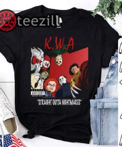 Halloween Horror KWA characters straight outta nightmares shirt