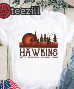 Hawkins Waffles Demogorgons Adventures Indiana Stranger Things Unisex Shirt
