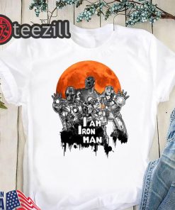I am iron man zombie halloween horror shirt