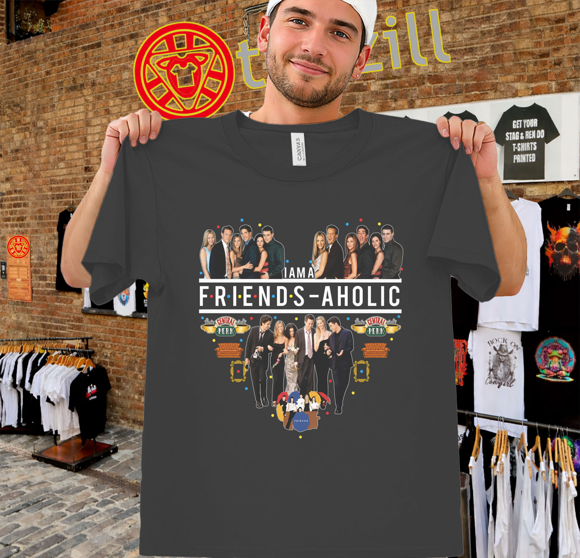I’m a friends-aholic friends tv-unisex