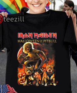Iron maiden halloween of the pitbull calssic shirts