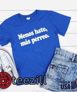 J Balvin Menos Hate Más Perreo Negra Blue Shirt
