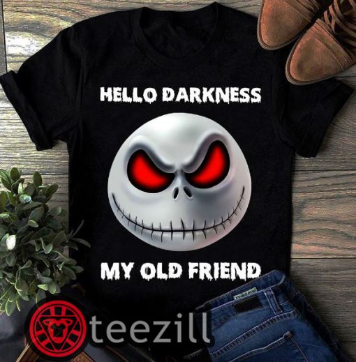 Jack Skellington hello darkness my old friend shirt