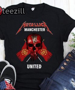 Metallica manchester united shirts