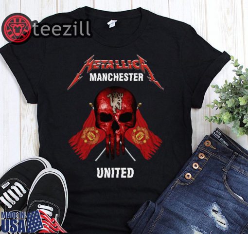 Metallica manchester united shirts