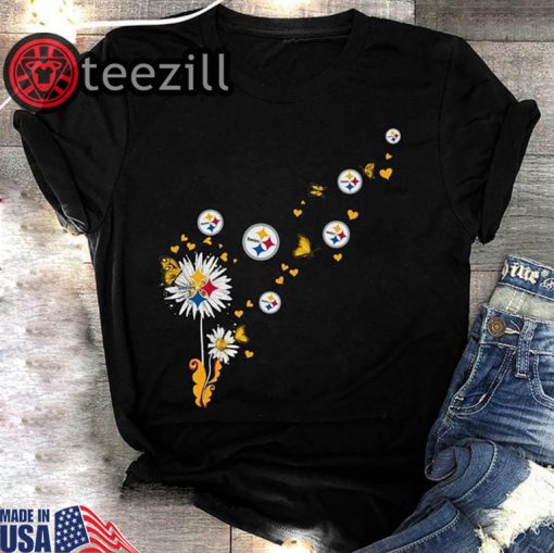 Official NFL pittsburgh steelers butterfly shirt