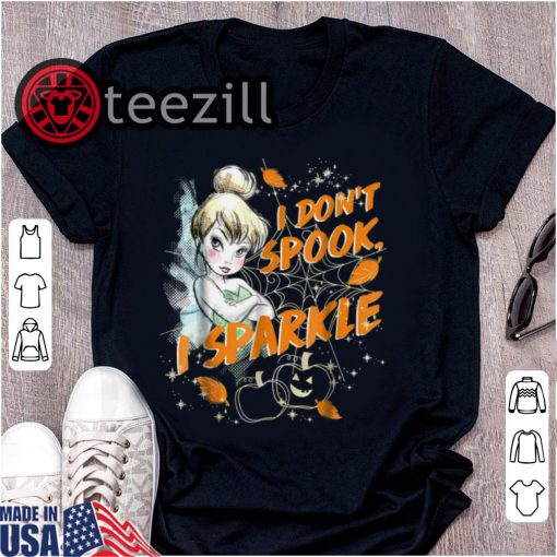 Original Peter Pan Tinkerbell I Don't Spook I Sparkle Halloween shirt