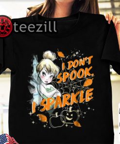 Original Peter Pan Tinkerbell I Don't Spook I Sparkle Halloween shirt