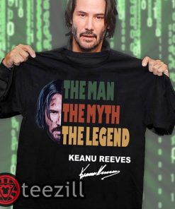 Vintage john wick the man the myth the legend keanu reeves signature shirts
