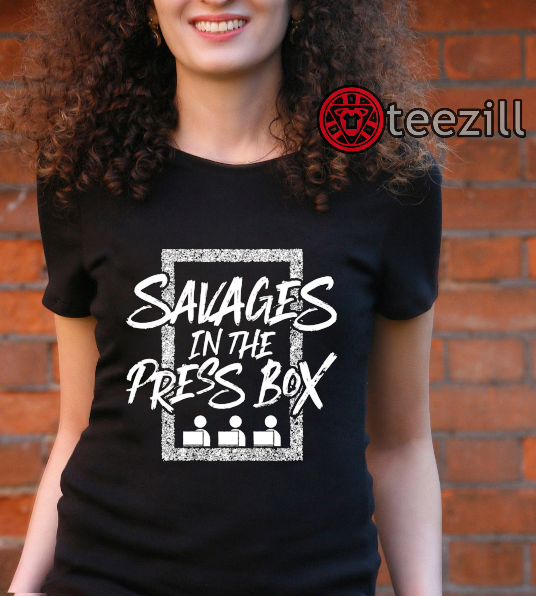 Savages In The Press Box Unisex Tee Shirts - teezill