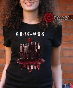 It Chapter Two Characters Friends Water Reflection Shirt Halloween Friends TV Show Tshirt