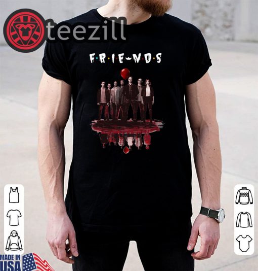 Halloween Friends tv show IT chapter two characters friends reflection shirt