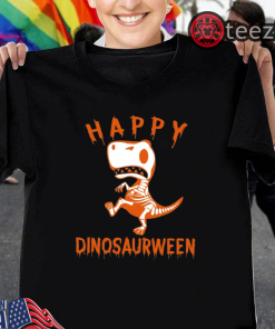 Dinosaurween Happy Halloween Kids T-shirt