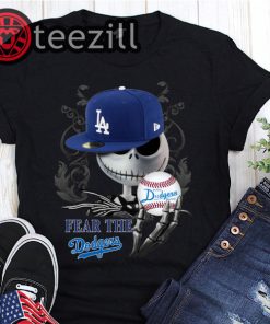 Halloween Jack Skellington Fear The Los Angeles Dodgers Shirt