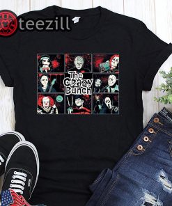 Halloween horror movie characters the crazy bunch unisex shirt