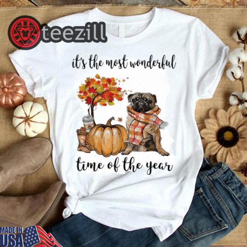 It’s the most wonderful time of the year pug shirts