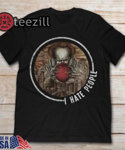 Pennywise I Hate People Halloween T Shirt