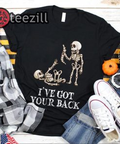 Skeleton Ive Got Your Back Halloween Shirt