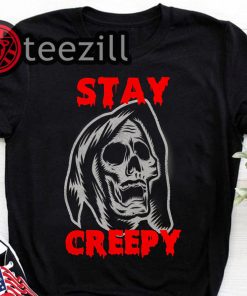 Stay Creepy Skull Halloween T-shirt