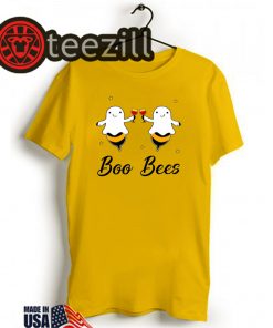Wine Boo Bees Couples Halloween Shirt