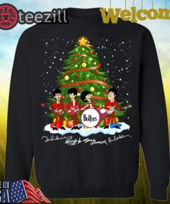 The Beatles Under The Christmas Tree Signatures Shirt