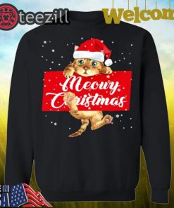 Meowy Christmas Lovely Cat Christmas Shirt