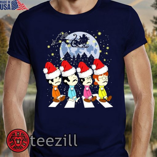Beatles Crossing Street Christmas TShirts