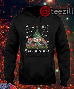 Harry Potter Hermione And Ron Weasley Christmas Tree Style Friends TV Show Tshirt
