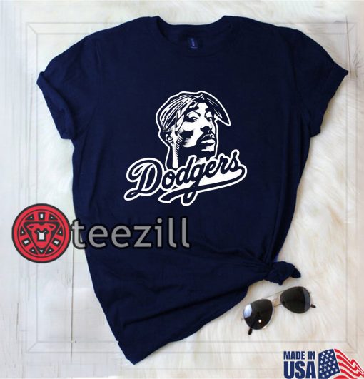 Dodgers Tupac Shakur, Los Angeles, béisbol, T-Shirt