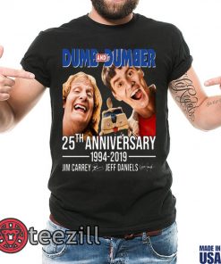 Dumb And Dumber 25th Anniversary 1994-2019 Signatures Shirt Men's